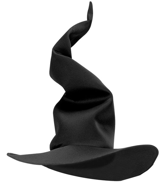 Flexibler, modellierbarer schwarzer Hexenhut für Halloween und Fasnacht
