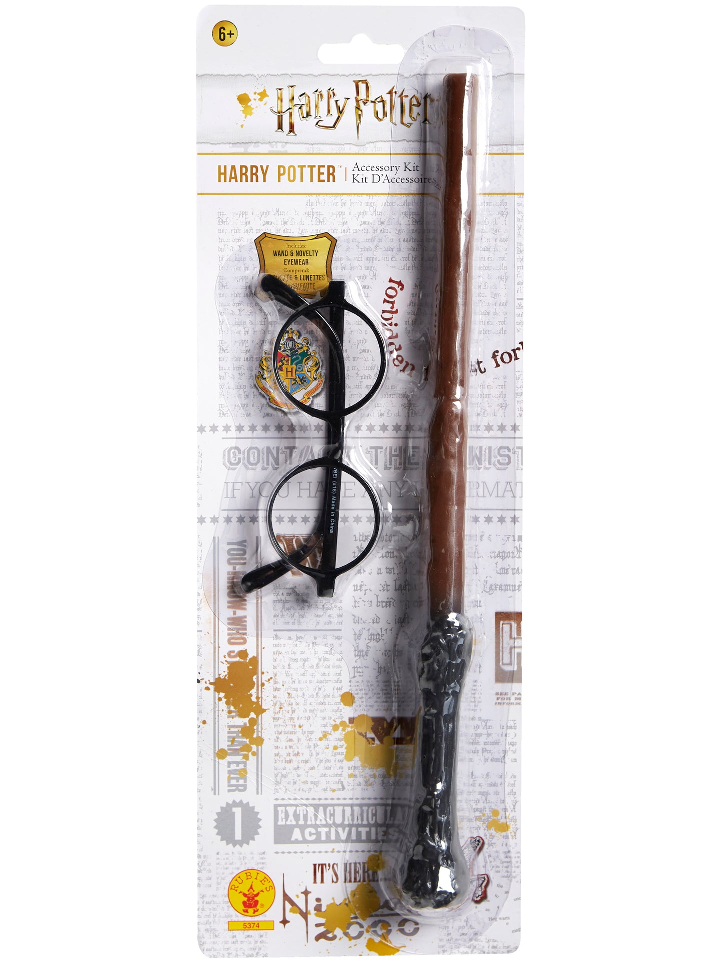Rubies Harry Potter Wand And Glasses Blister Kit Costume and Disguise Sets