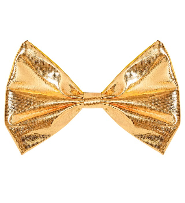 Metallisch goldene Fliege als elegantes Fasnacht-Accessoire