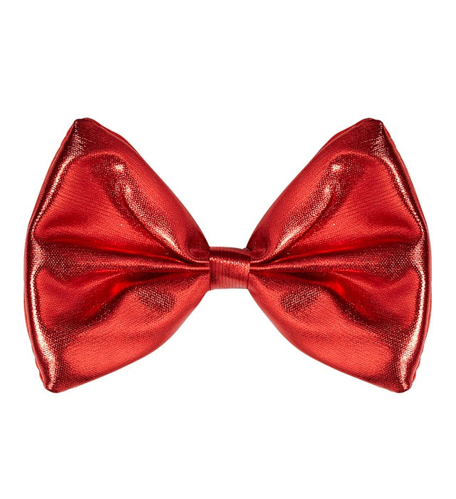 Metallisch rote Fliege als Fasnachts-Accessoire