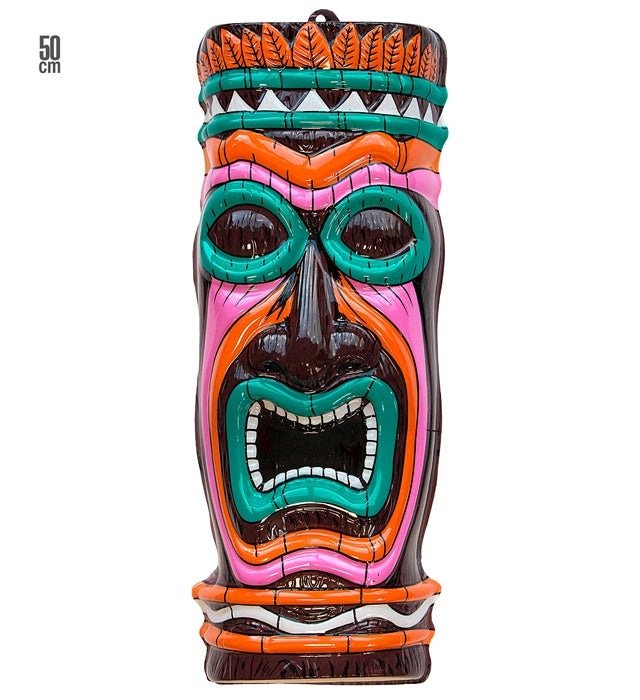 3D Totem Dekoration Höhe 50 cm in detailreichem Design für Fasnacht und Mottoparty