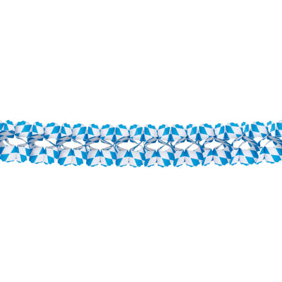 Boland Oktoberfest Girlande Bayern 4 Meter Blau-Weiss Festliche Dekoration