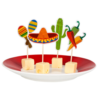 Boland Tischdeko Cocktail-Picks Mexiko 12er-Set 9 cm –