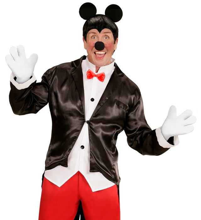 Mäuschen Kostüm-Set mit Ohren, Hut, Nase und Handschuhen für Fasnacht
