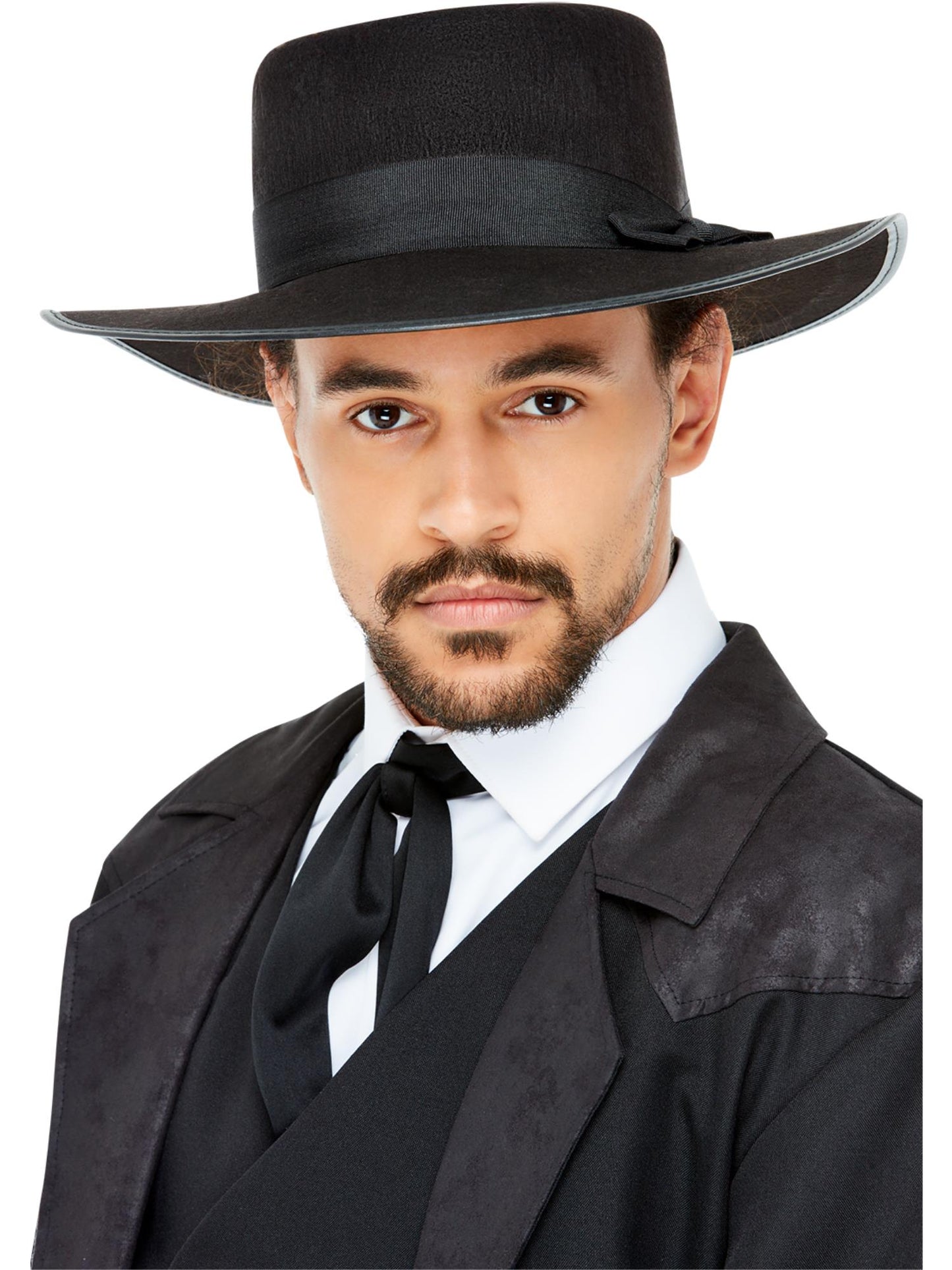 Smiffys 1920S 20s Wide Brim Fedora Hat für Herren