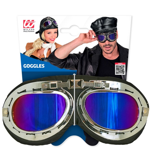 Klassische Fliegerbrille mit abgedunkelten Gläsern als Fasnachtszubehör
