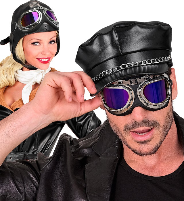 Klassische Fliegerbrille mit abgedunkelten Gläsern als Fasnachtszubehör
