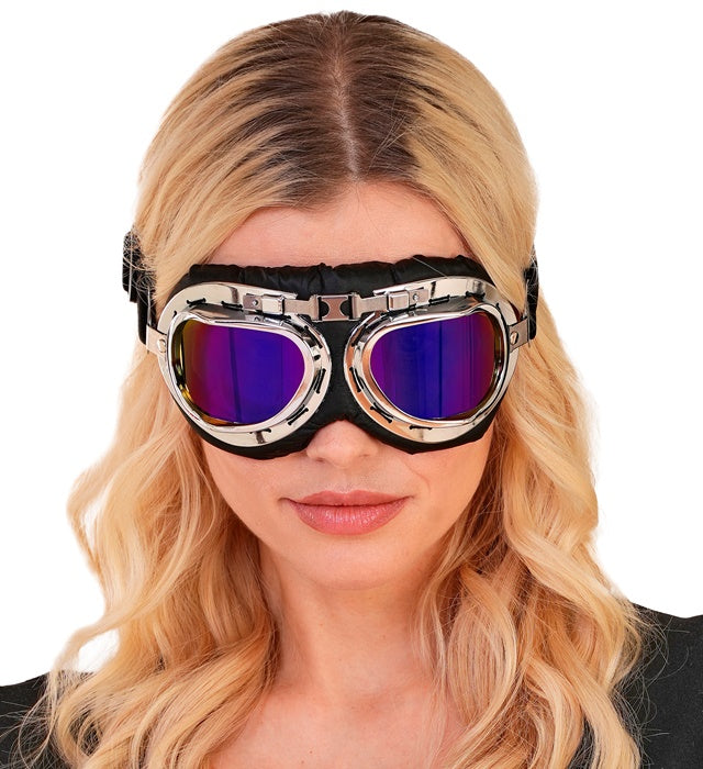 Klassische Fliegerbrille mit abgedunkelten Gläsern als Fasnachtszubehör