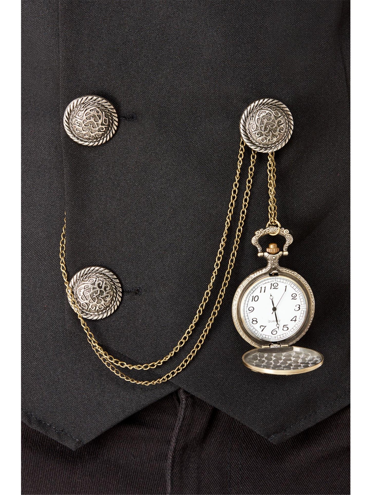 Smiffys 1920S 20s Pocket Fob Watch, Assorted Designs AC für Unisex