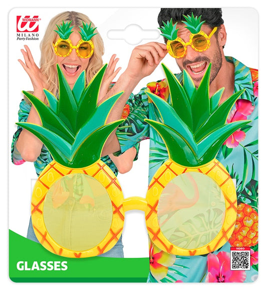 Bunte Ananasbrille als lustiges Fasnachtsaccessoire