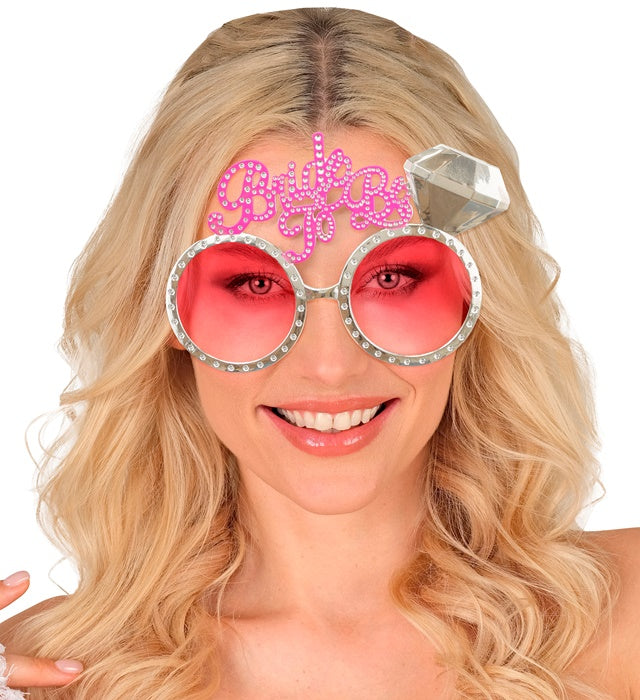 Bride to Be Brille mit auffälligem Schriftzug für Junggesellinnenabschied