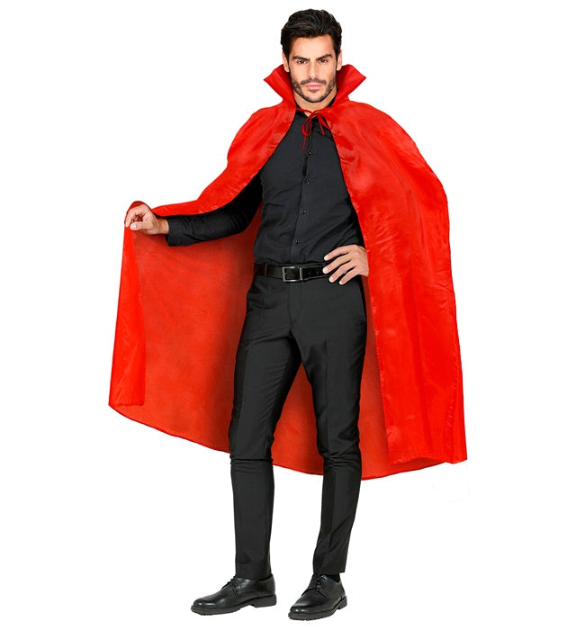 Roter Umhang 130 cm als Kostümzubehör für Fasnacht und Halloween