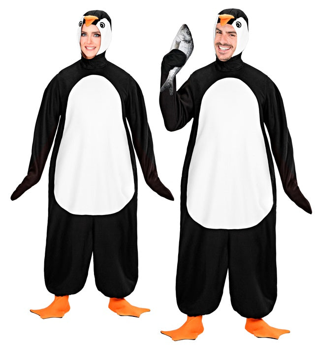 Pinguin-Kostüm mit Maske und Pfoten für Fasnacht und Mottoparty