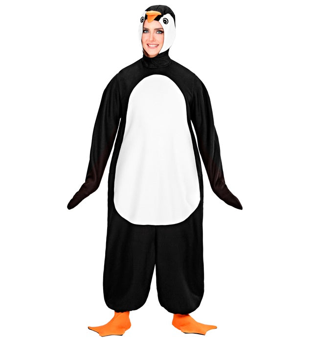 Pinguin-Kostüm mit Maske und Pfoten für Fasnacht und Mottoparty