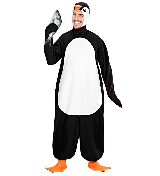 Pinguin-Kostüm mit Maske und Pfoten für Fasnacht und Mottoparty