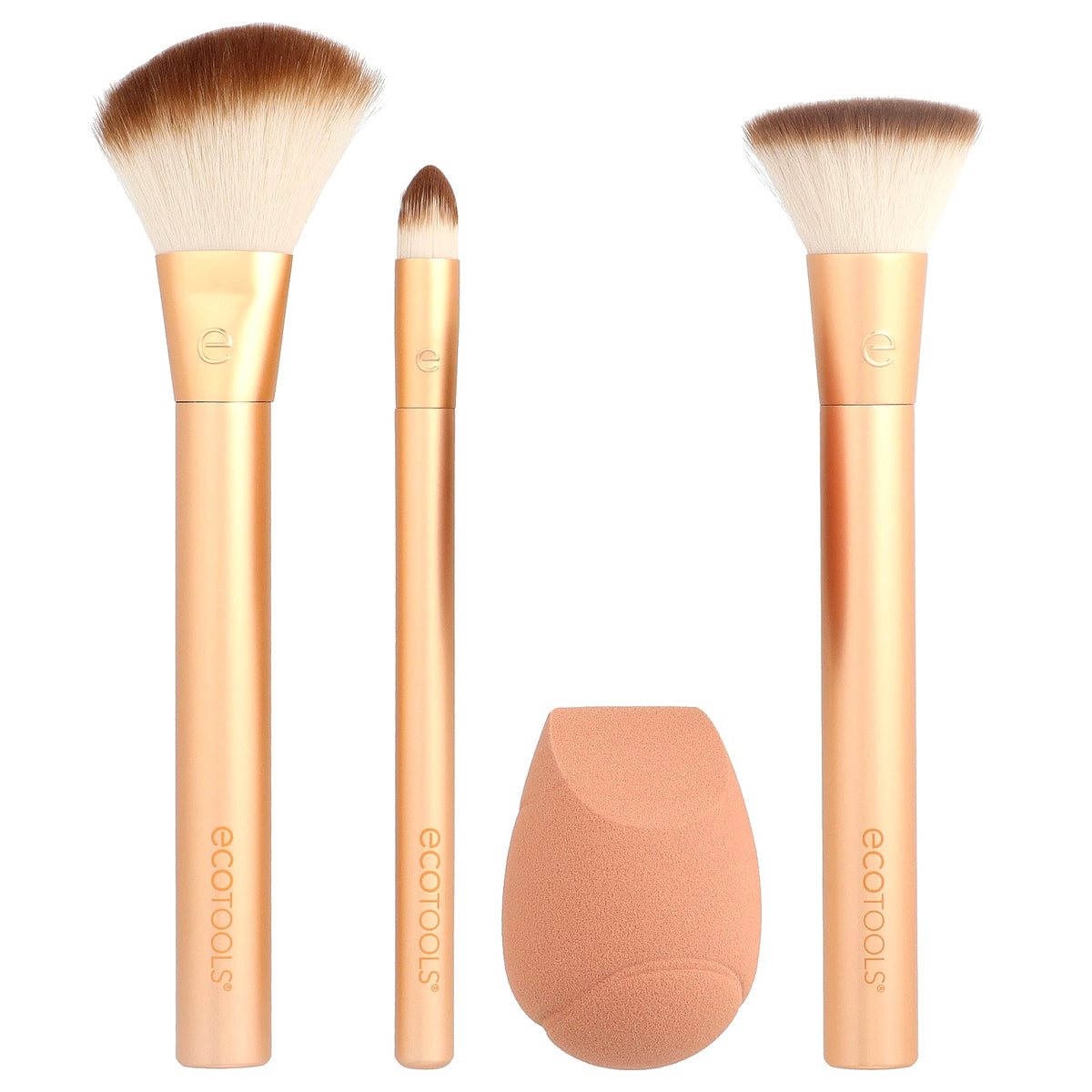 Ecotools Precious Metals Pinselset mit 4 Kosmetikpinseln