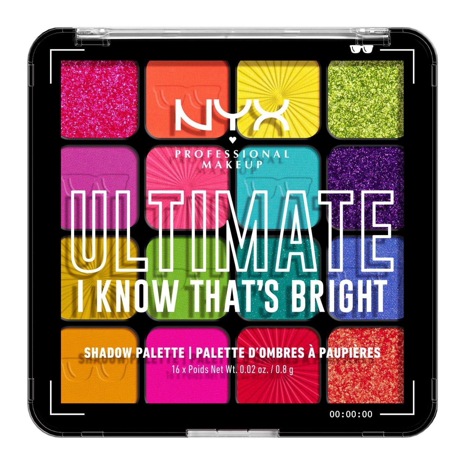 NYX NYX Ultimate Shadow Palette I Know That's Bright 16 Farben je 0,83 g Kosmetik