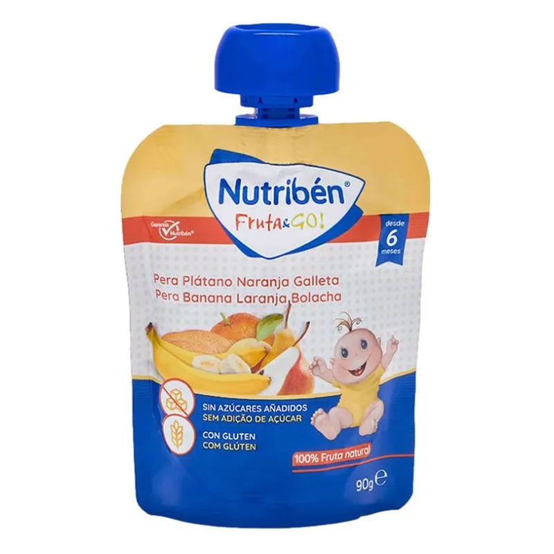NUTRIBEN NUTRIBEN Fruit & Go Birne Banane Orange und Keks 90 g Kosmetik