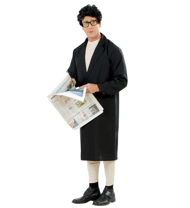 Sexy Overall mit Mantel als Fasnacht-Kostüm für Damen