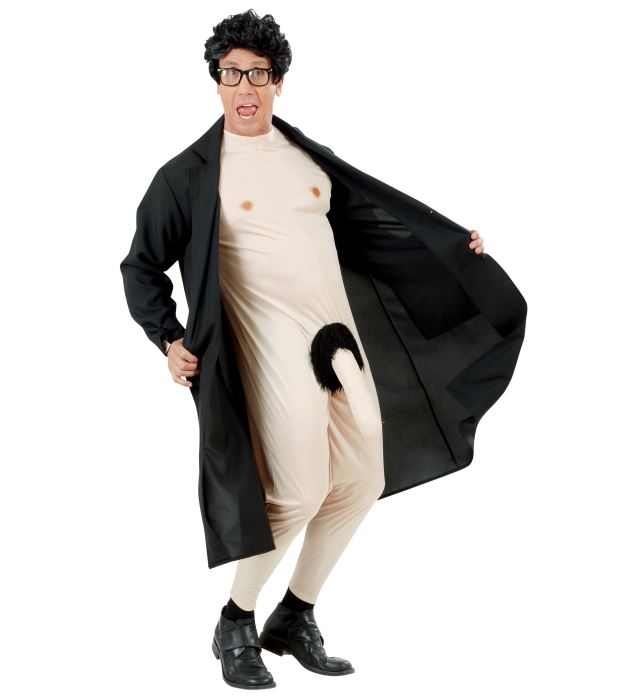 Sexy Overall mit Mantel als Fasnacht-Kostüm für Damen