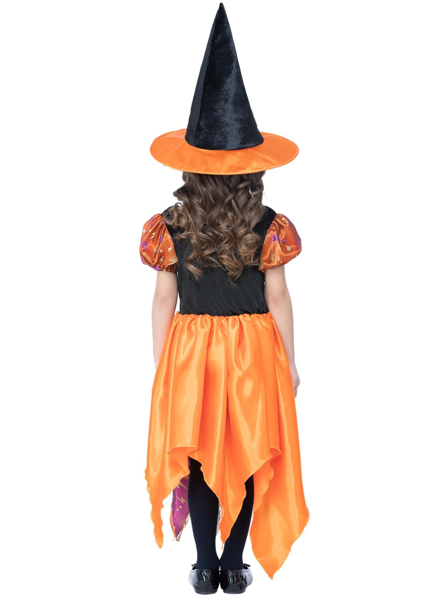 Smiffys Moon & Stars Hexenkostüm für Mädchen mit Kleid und Hut – Detailansicht