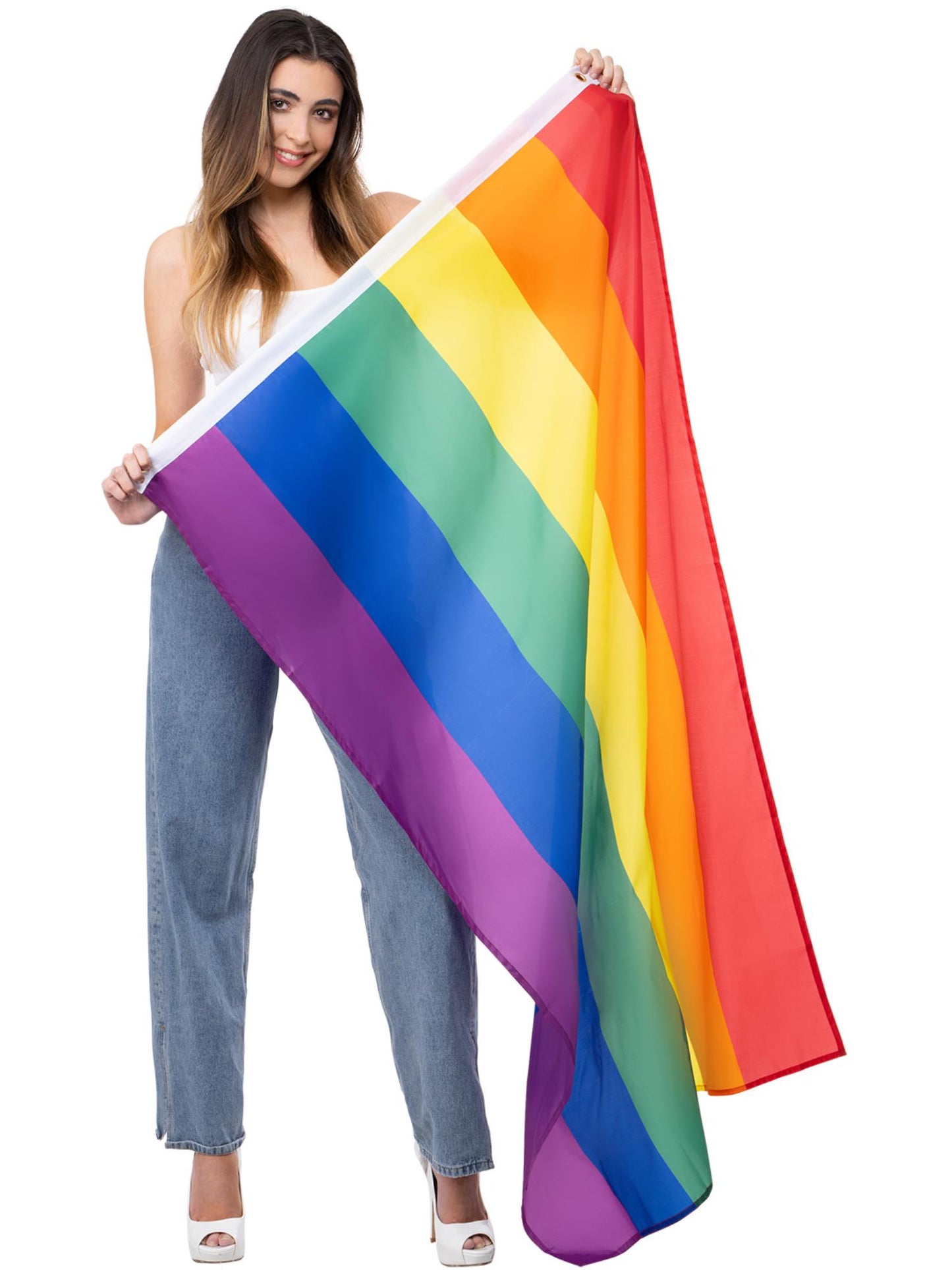 Smiffys Pride Rainbow Flag PG für Unisex
