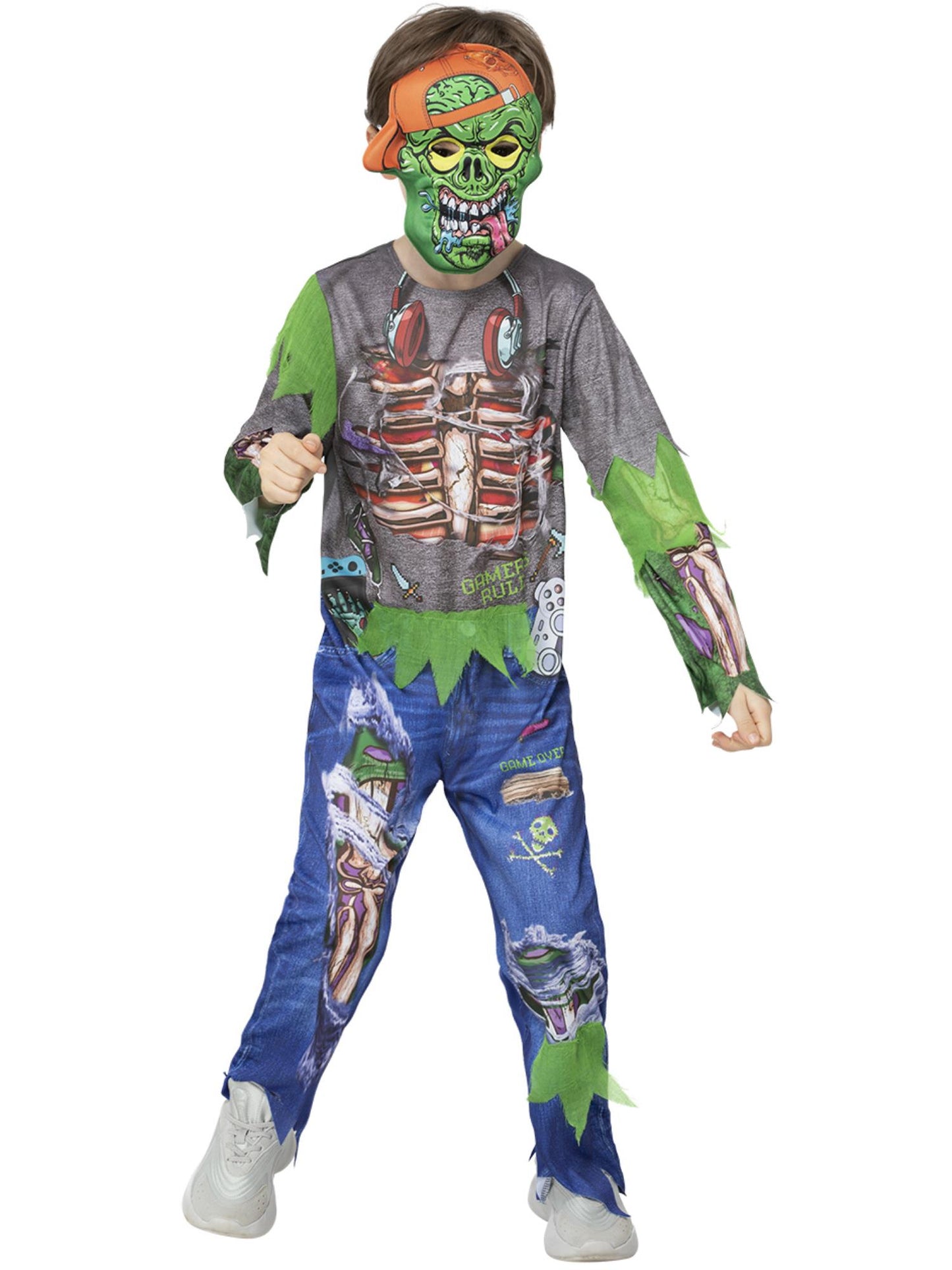 Smiffys Zombie Gamer Costume CS für Jungen