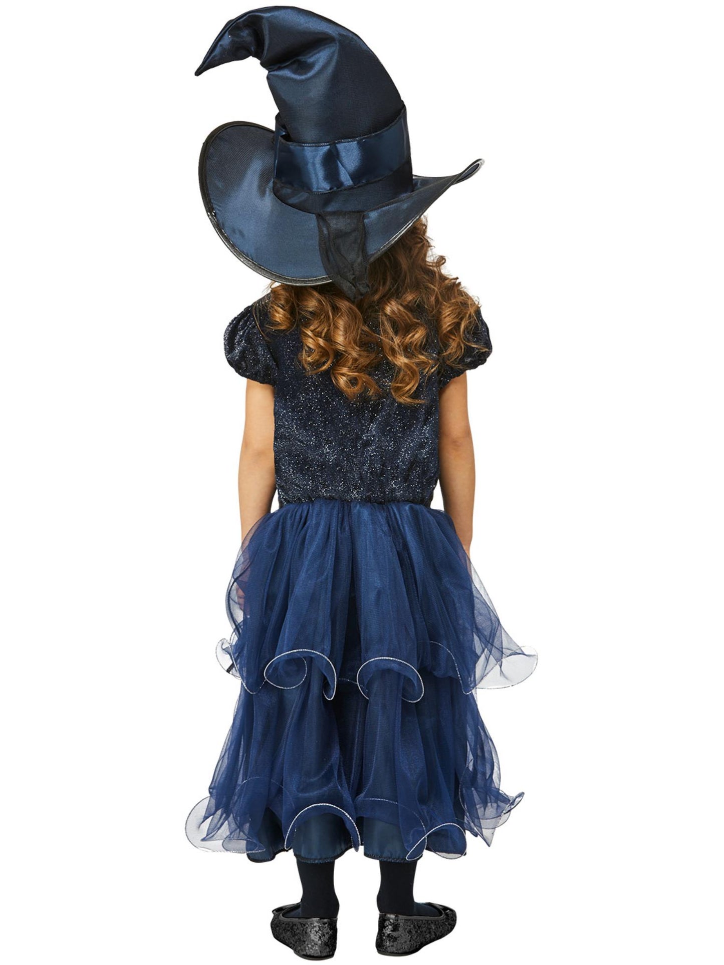 Smiffys Deluxe Midnight Witch Costume, Blue CS für Mädchen