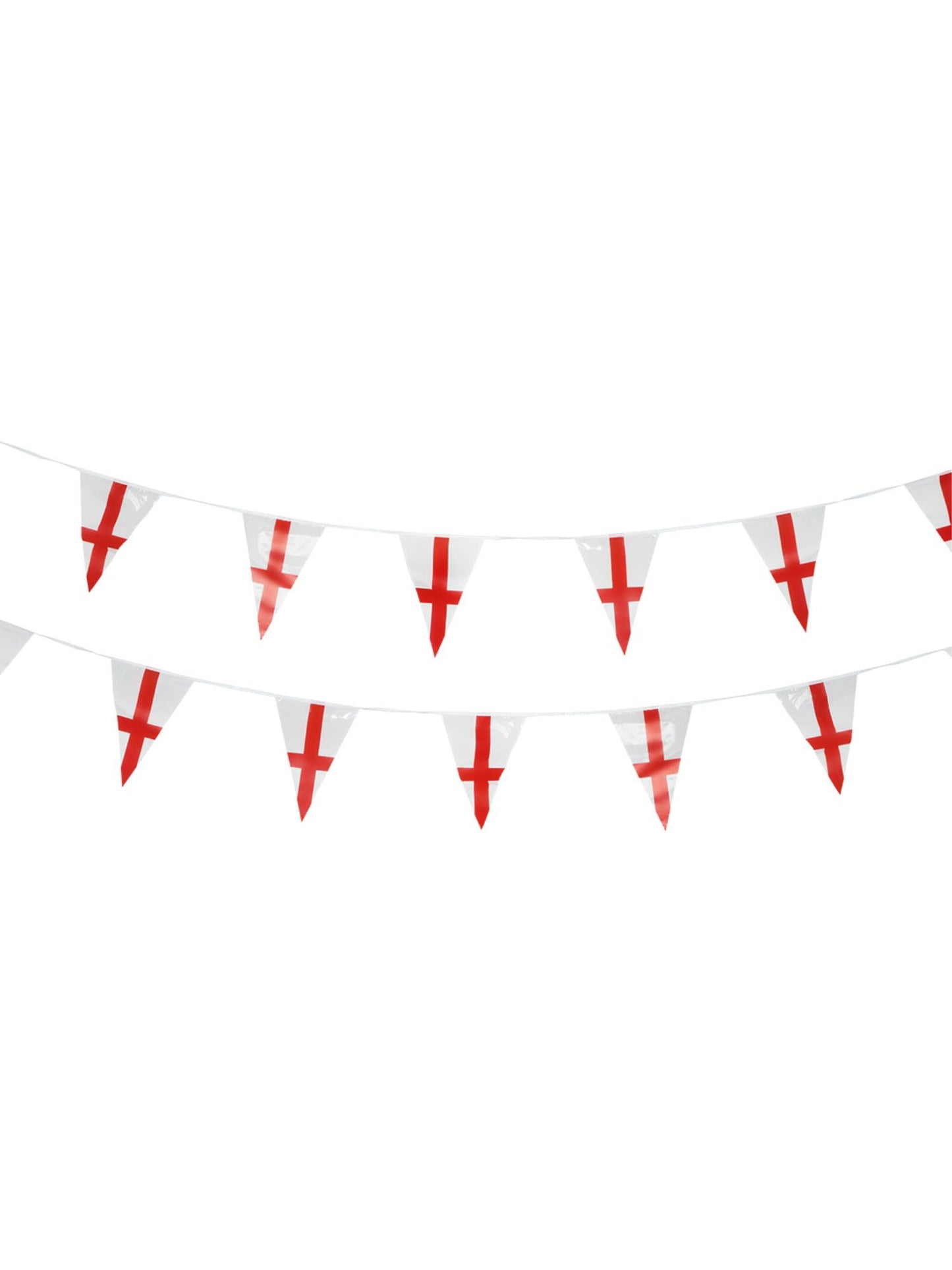 Smiffys England-Flaggen-Girlande aus Kunststoff, 10 m