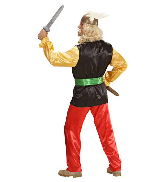 Gallier-Kostüm aus Oberteil, Hose und Gürtel für Fasnacht und Karneval