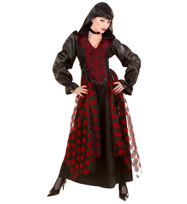 VIKTORIANISCHE VAMPIRIN (Kleid, Halsband mit Juvel)