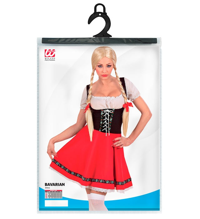 BAYERIN Dirndlkleid in traditionellem Design für Fasnacht und Karneval