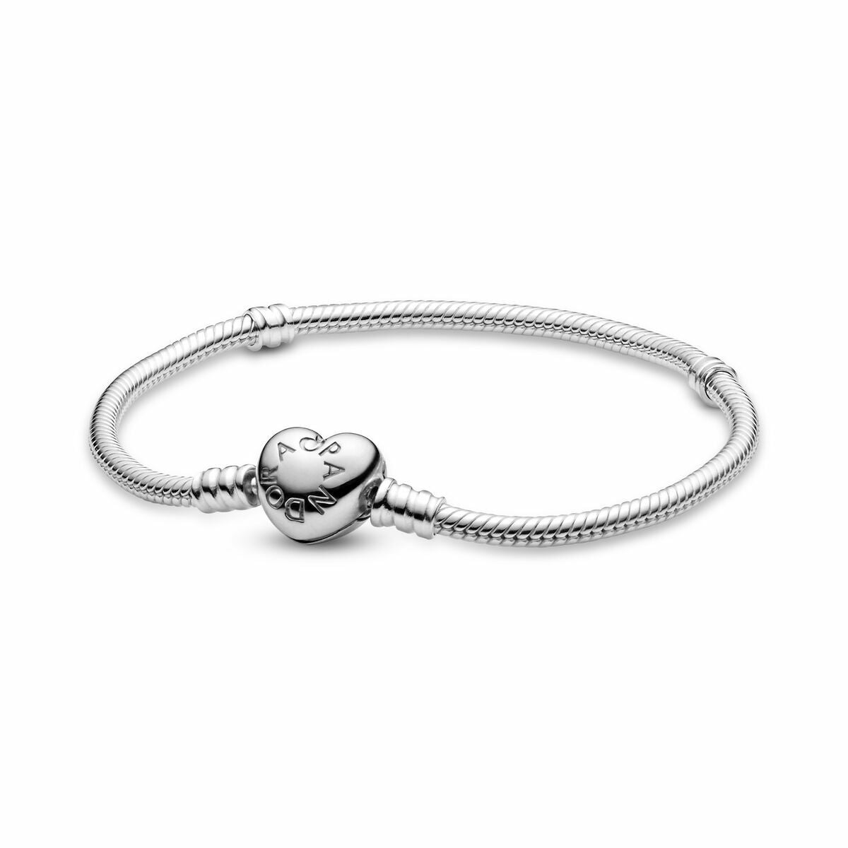 Pandora Damenarmreif Pandora Heart Clasp Snake Chain Bracelet