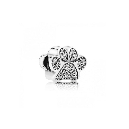 Pandora Damenperlen Pandora Sparkling Paw Print & Heart