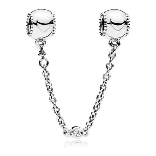 Pandora Damenperlen Pandora Embossed Hearts  Safety Chain