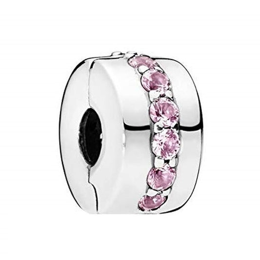 Pandora Charms Für Damen Pandora Pink Sparkling Row Clip