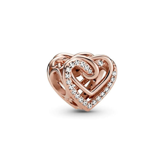 Pandora Charms Für Damen Pandora Sparkling Entwined Hearts