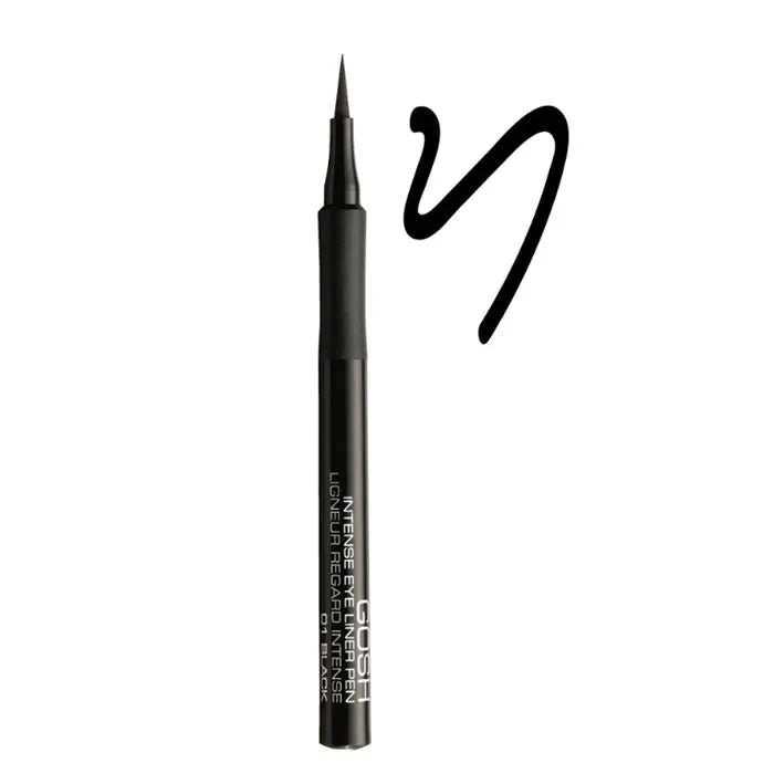 GOSH GOSH Intense Eyeliner Pen 01 Schwarz präziser Eyeliner Stift für klare Linien