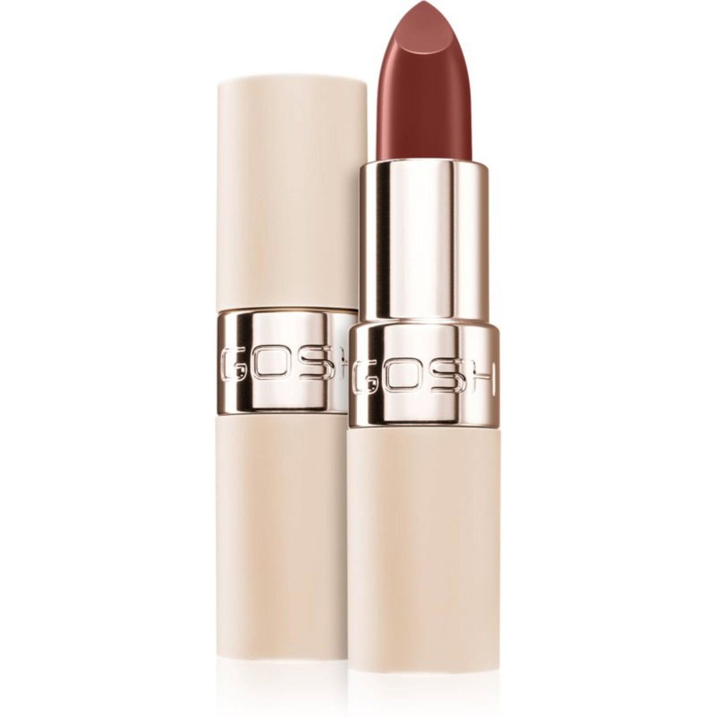 Gosh, Luxury Nude Lips, Vegan, Sahne, Creme-Lippenstift, 003, Entblößt, 3.5 g