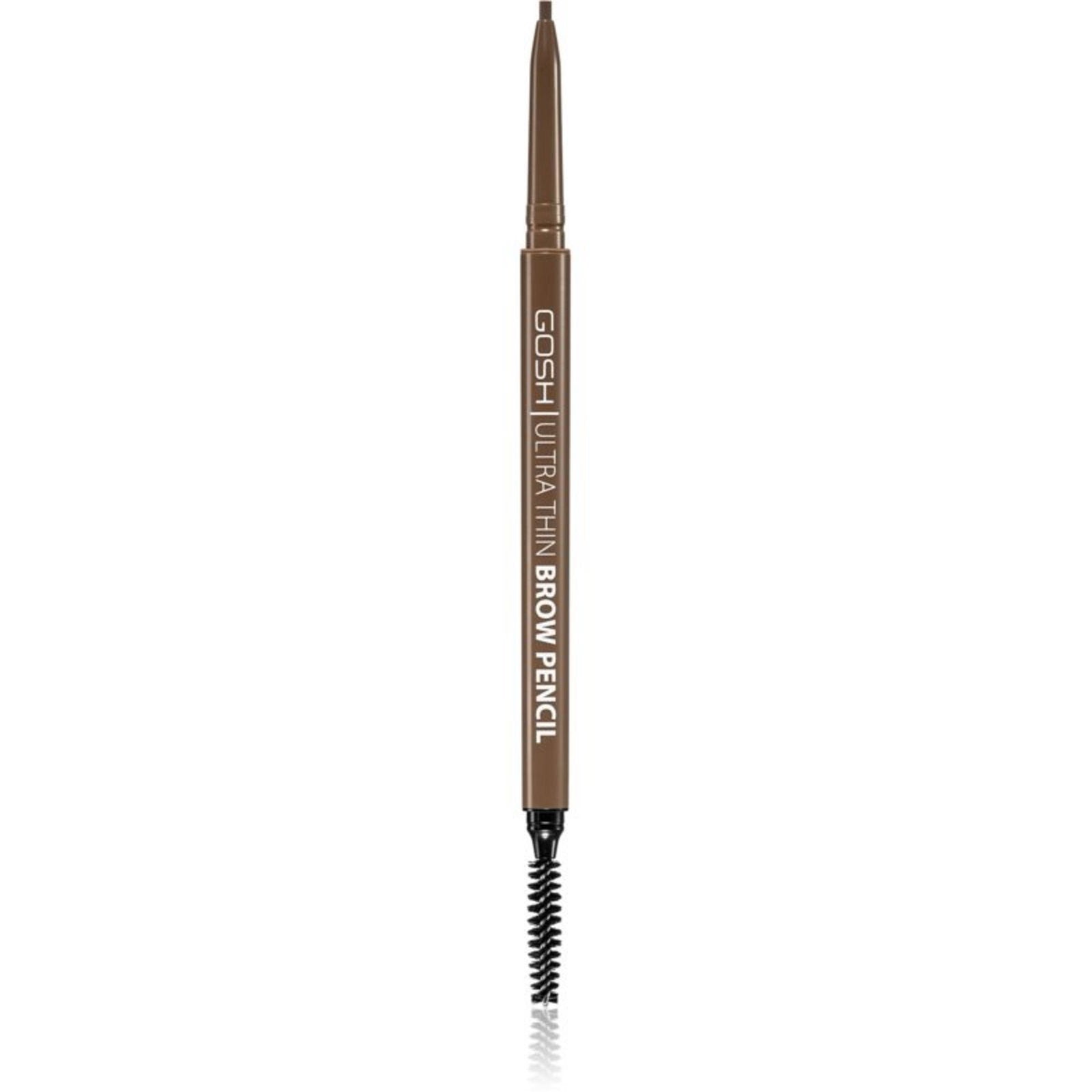 Gosh Gosh, Ultra Thin, Augenbrauencreme-Stift & Bürste 2-in-1, 002, Graubraun, 0.09 g Regular