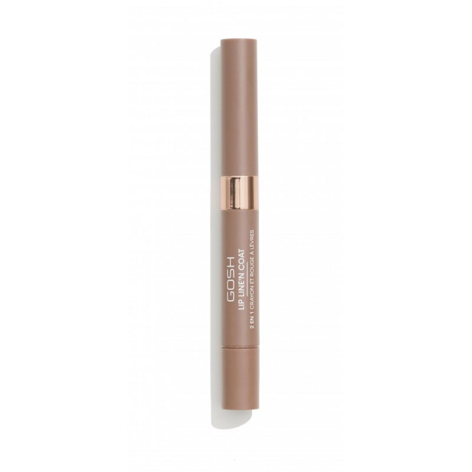 Gosh Gosh, Line'n Coat, Lippenkonturenstift & Lippenlack 2-in-1, 003, Weicher Nougat, 2 ml Regular