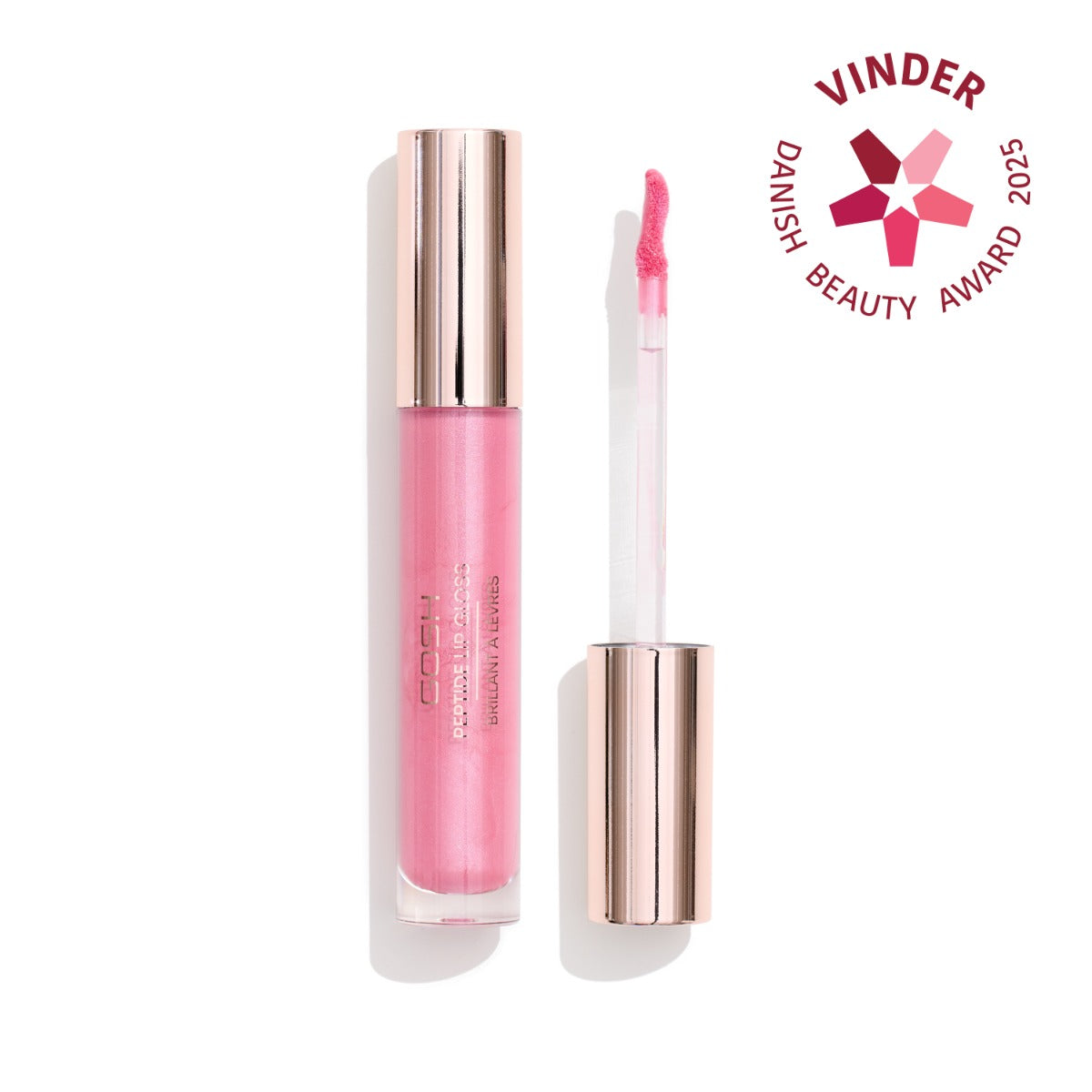 GOSH GOSH Peptide Lipgloss 012 Retro Rose 7 ml Brillo De Labios