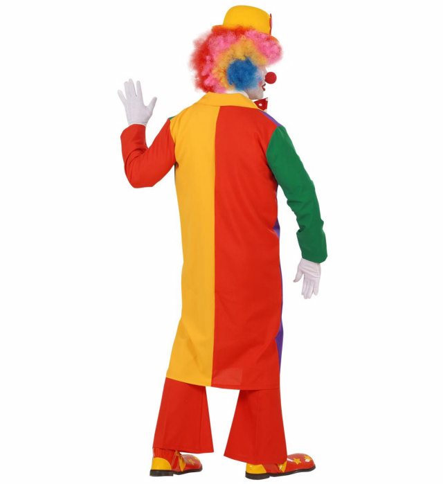 Bunter Clown-Mantel mit farbenfrohem Design für Fasnacht und Karneval