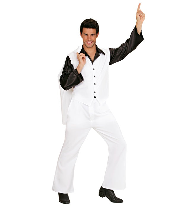 Disco Fever Kostümset mit Hemd, Weste, Jacke und Hose im 70er Jahre Stil