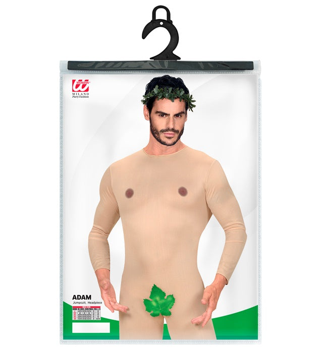 ADAM Kostüm mit passender Kopfbedeckung für Fasnacht und Karneval