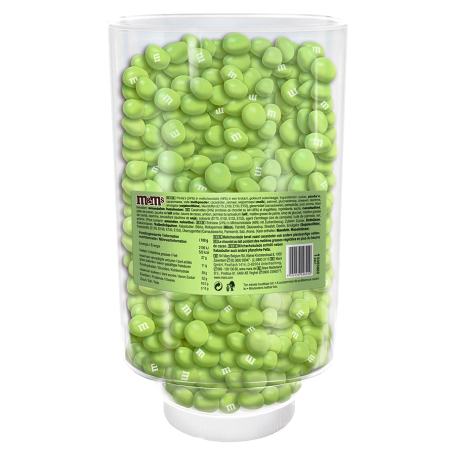 M&M´s M&M’s Peanut Einfarbig Grün Milchschokolade mit Erdnüssen 1 kg Schachtel