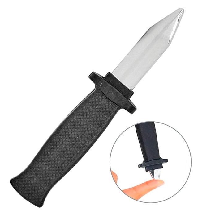 Schock Dolch mit zurückspringender Klinge als Kostümzubehör für Fasnacht
