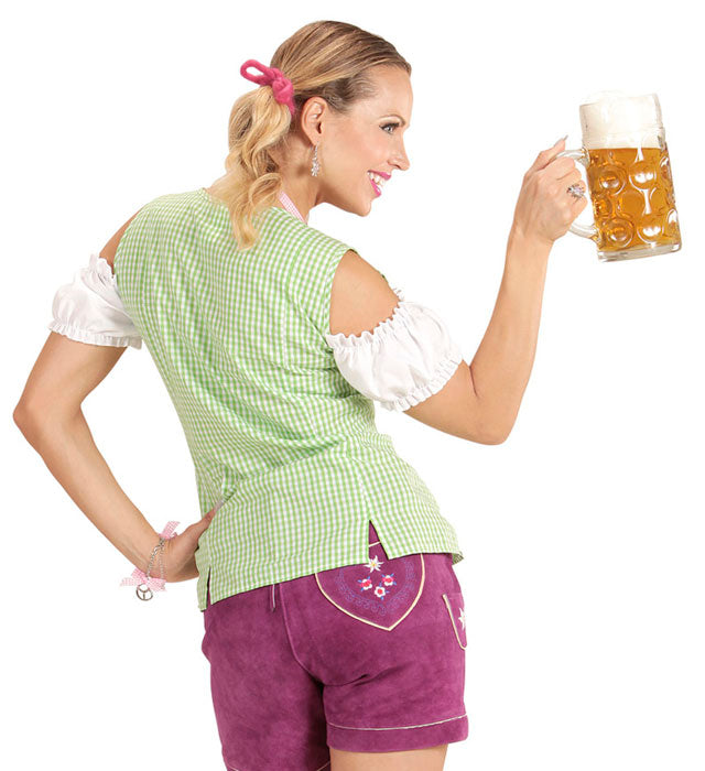 Weiße traditionelle BAYERIN Bluse für Fasnacht und Trachten