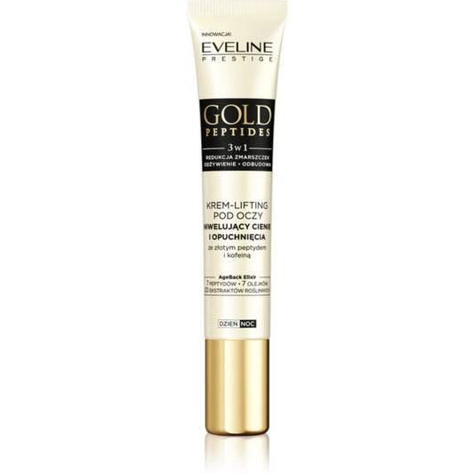 Eveline Cosmetics Eveline Cosmetics, Gold Peptides, Peptide, Gegen Augenringe, In der Nacht, Augencreme, 20 ml Regular