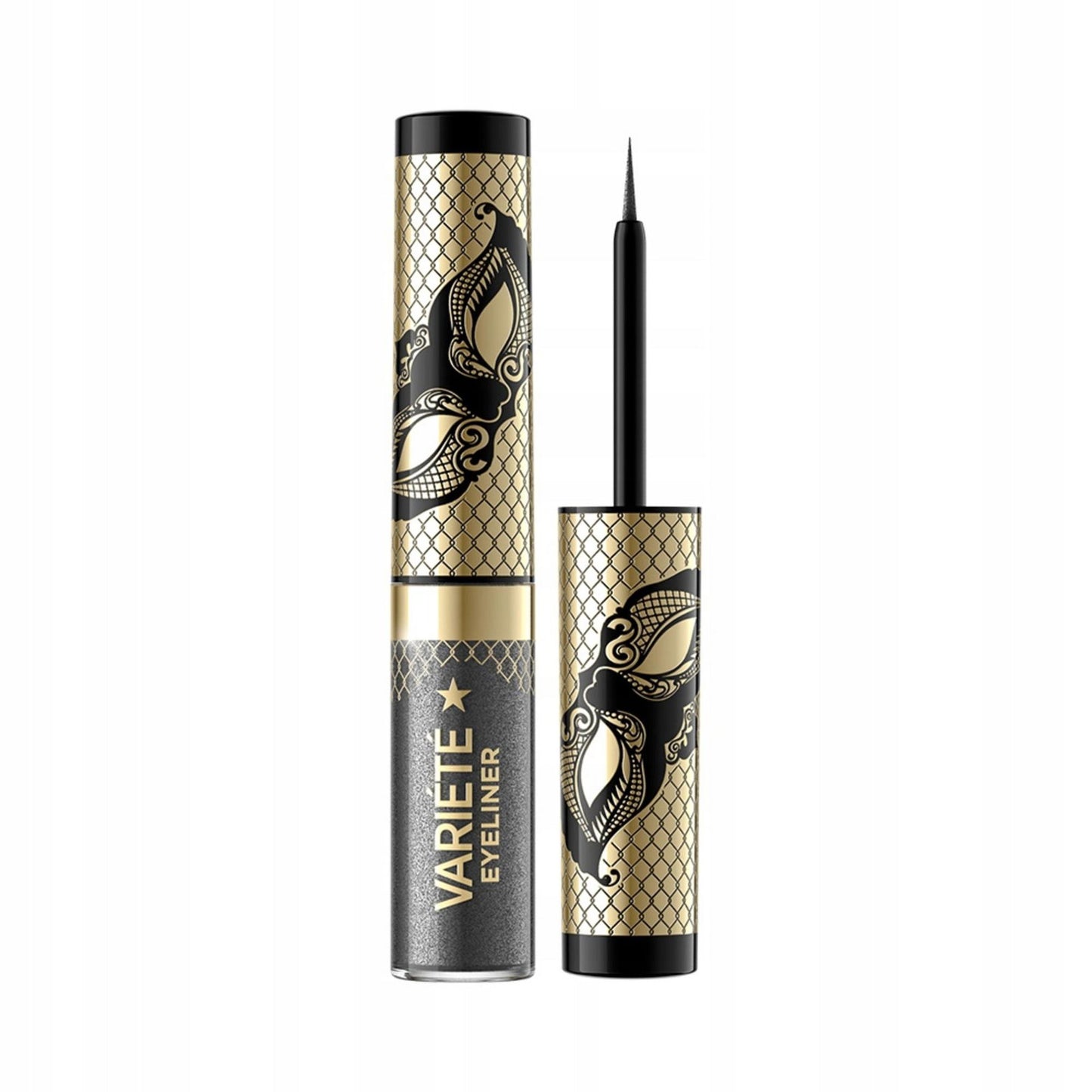 Eveline Cosmetics, Variete, Sprudelnd, Flüssiger Eyeliner, 04, Silver Dust, 4 ml